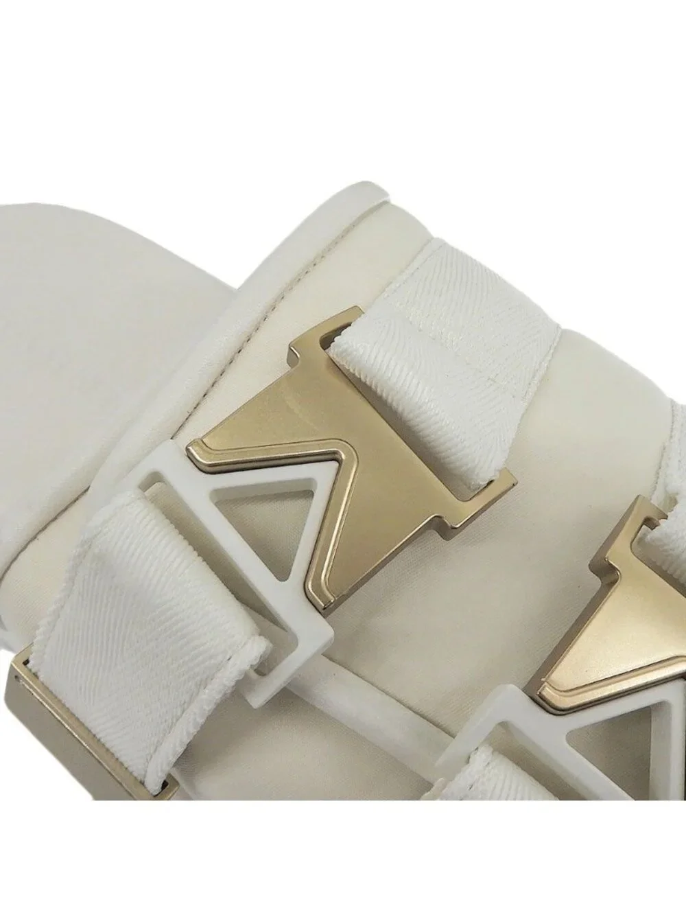Bottega Veneta Flash Sandals Double Buckle Slide 43 Ivory Almost